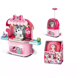 ست اسباب بازی مراقبت از سگ خانگی چمدانی Pet dog care set 2in1 -اسباب بازی